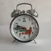 Metal Nostaljik Kurmalı Horozlu Çalar Saat büyük