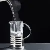 Cam PASLANMAZ ÇELİK GÖVDELİ FRENCH PRESS KAHVE VE ÇAY DEMLEME APARATI