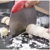Kullanıma Uygun Paslanmaz Çelik Hamur Kesme ve Şekillendirme Spatulası