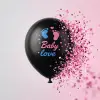 Kullanıma Uygun Pembe Konfetili Cinsiyet Balonu
