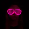 Parti Gözlüğü Pembe Led Işıklı Neon 3 Modlu