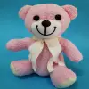 25 cm Oyuncak Pembe Peluş Atkılı Ayıcık