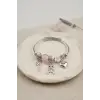 Bileklik Pembe Tavşan Charmlı