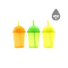Bardak Pipetli 450 ml Şeffaf Renkli Plastik