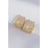 Küpe Pirinç Gold Renk Kalın