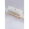 Küpe Seti Pirinç Gold Renk Oval
