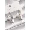 Kadın Küpe Pirinç Gümüş Renk