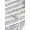 Kadın Kolye Pirinç Gümüş Renk Minimal Yıldız Model