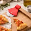 Kullanıma Uygun Pizza Kesici Balta Tasarımlı Ahşap Saplı Paslanmaz Çelik Bıçaklı