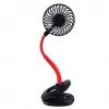 9 X 9 Cm Plastik Portatif Işıklı Mini Klipsli Fan