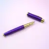 13 cm kişiselleştirilebilir Kalem Premium Mor Metal Roller