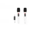 6.35 Mm Ölçülü Profesyonel Kablosuz Uhf 2 Mikrofonlu Set Beyaz B
