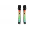 Profesyonel Kablosuz Uhf 2 Mikrofonlu Set Rgb Siyah
