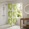 Plastik PVC Duş Perdesi Çift Kanatlı 12 Halkalı 90x180 cm