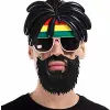 Parti Gözlüğü Rasta Peruklu Bob Marley