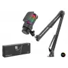 Evrim Kullanımına Uygun RGB Mikrofon Seti Boom Mikrofon Kolu Type C 192kHz 24Bit Siyah M835B