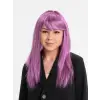 Kullanıma Uygun Rose Pembe Düz Kesim Peruk