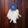 50 cm Ahşap Rüya Kovan Dream Catcher Jüt