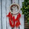 Ahşap Rüya Kovan Hayat Ağacı Dream Catcher