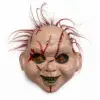 Maske Saçlı Chucky Korku Maskesi Gerçekçi Dikişli ve Detaylı