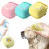 Silikon Şampuan Hazneli Kedi Köpek Yıkama Kesesi