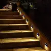 Kullanıma Uygun Sarı Gün Işıklı Solar Lamba 20 LED Dış Mekan Duvar Tipi