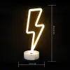 30 cm Kullanıma Uygun Şimşek Neon LED Lamba