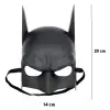 1 adet Kullanıma Uygun Siyah Çocuk Batman Maskesi Lastikli