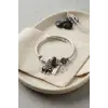 Bileklik Siyah Renk Fil Charmlı