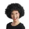 Kullanıma Uygun Siyah Renk Kıvırcık Afro Bonus Parti Peruğu