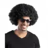 Kullanıma Uygun Siyah Renk Kıvırcık Afro Bonus Parti Peruğu