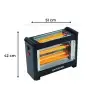 1800W Ölçülü Şömine Tipi Isıtıcı Soba