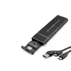 SSD Kutu Type C 3.1 + Usb3.0 Nvme M2 Chıp Jms581D Siyah