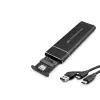 Ssd Kutu Type C3.1 + Usb3.0 Nvme M2 Chıp Siyah