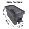 Kullanıma Uygun Su ve Meşrubat Sebili Buzdolabı Uyumlu Musluklu Kapaklı