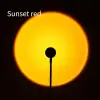 Kırmızı Portatif USB Sunset Gün Batımı Ambiyans Işığı Lamba