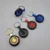 8 Cm Metal Teker lek Tasarımlı Anahtarlık