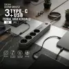 Kullanıma Uygun Termal Akım Korumalı 4 Prizli USB Girişli Uzatma Kablosu