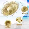 Kullanıma Uygun Tropikal Parti Natural Hasır Şapka