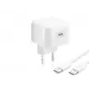Adaptör Type c Hızlı Şarj Seti 45W Type c lü 1 M Örgülü Kablolu Beyaz