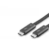 Type C Thunderbolt 5 120 Gbps 240W 16K 60 Hz Şarj Ve Data Kablosu 0.5 M Siyah