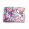 15x22 cm Kullanıma Uygun Unicorn Tasarımlı Peluş Hatıra Defteri