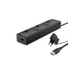 Adaptör Usb Hub 10*Usb 1M Siyah ( Güç lü)