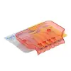 13x9 cm Plastik Vakumlu Su Oluklu Sabunluk