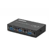 Metal Vga Mhz 2 Giriş 1 Çikiş Butonlu Geçiş 2 Port