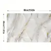 Kullanıma Uygun Vinil Beyaz Mermer Desenli Alüminyum Plastik Duvar Sticker
