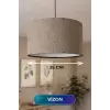 35 CM Ölçülü Vizon Kumaş Başlıklı Sarkıt Avize
