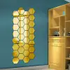 12 Adet Yapışkanlı Akrilik Gold Ayna Seti