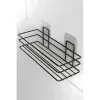 5 kg Siyah Metal Yapışkanlı Duş ve Banyo Rafı