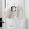 Cam Yapışkanlı Tekli Askı Şeffaf Demir Uçlu